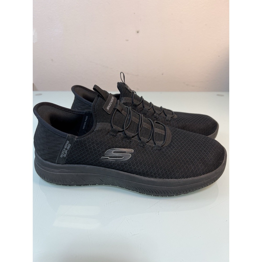 Skechers Work Slip Resistant Shoes‎ Women's 9.5 Black Non Slip Sneakers